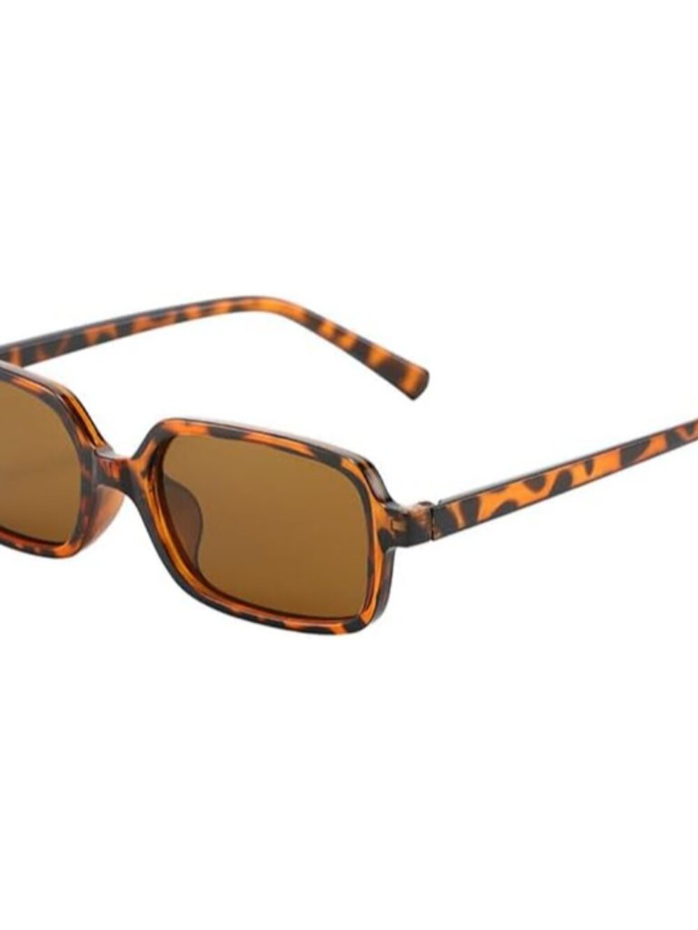 Stylish Leopard Print Sunglasses - 6-Pack Full-Frame Geometric Designs for Women